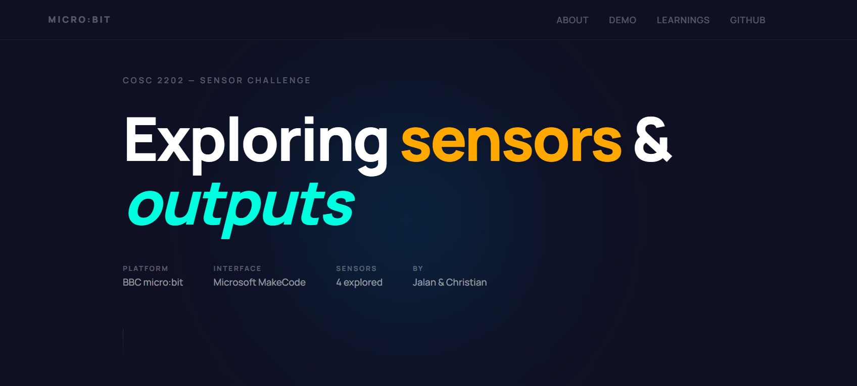 Microbit sensor
